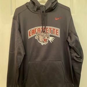 Lafayette College Grey Leopard Hoodie